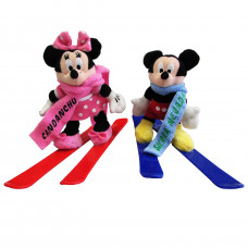PELUCHE MICKEY & MINNIE C/SKIS PACK 2 UNI